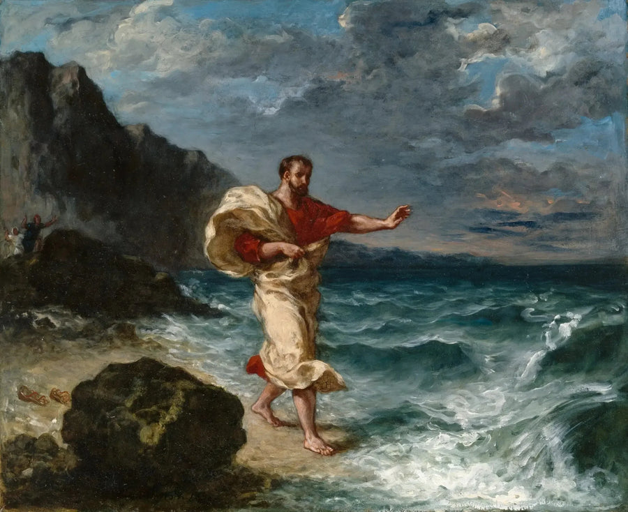 Demostene sulla riva del mare - Eugène Delacroix