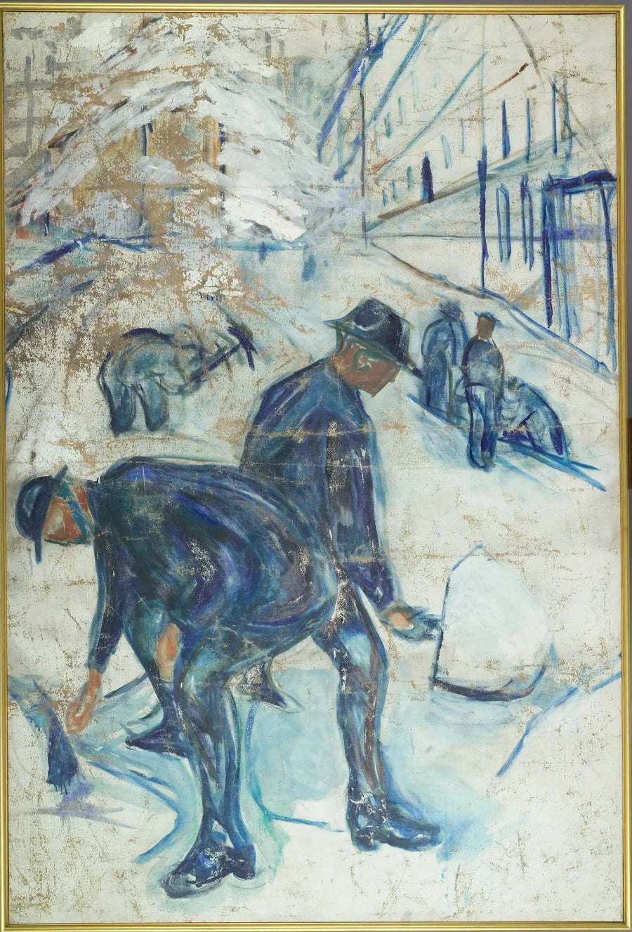 Spazzaneve in un cantiere edile - Edvard Munch