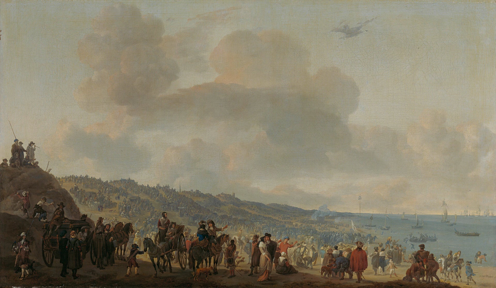 Le départ de Charles II, roi d'Angleterre, de Scheveningen le 2 juin 1660 - Johannes Lingelbach