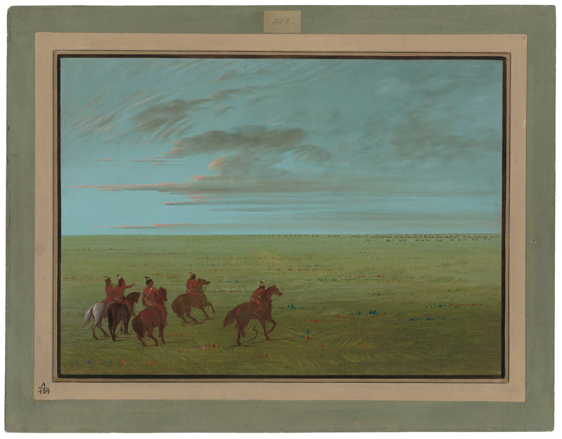 Partenza da Connibos per i cavalli selvaggi - George Catlin
