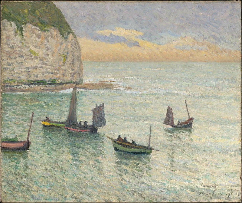 Partenza delle barche da pesca, Yport - Maxime Maufra