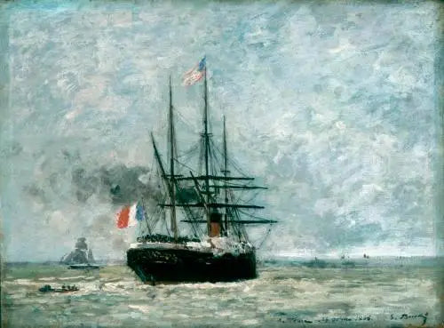 Partenza dal porto - Eugène Boudin