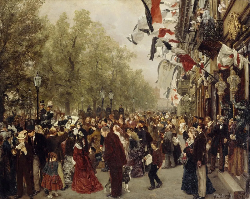 Partenza del re Guglielmo I per l'esercito il 31 luglio 1870 - Adolph von Menzel