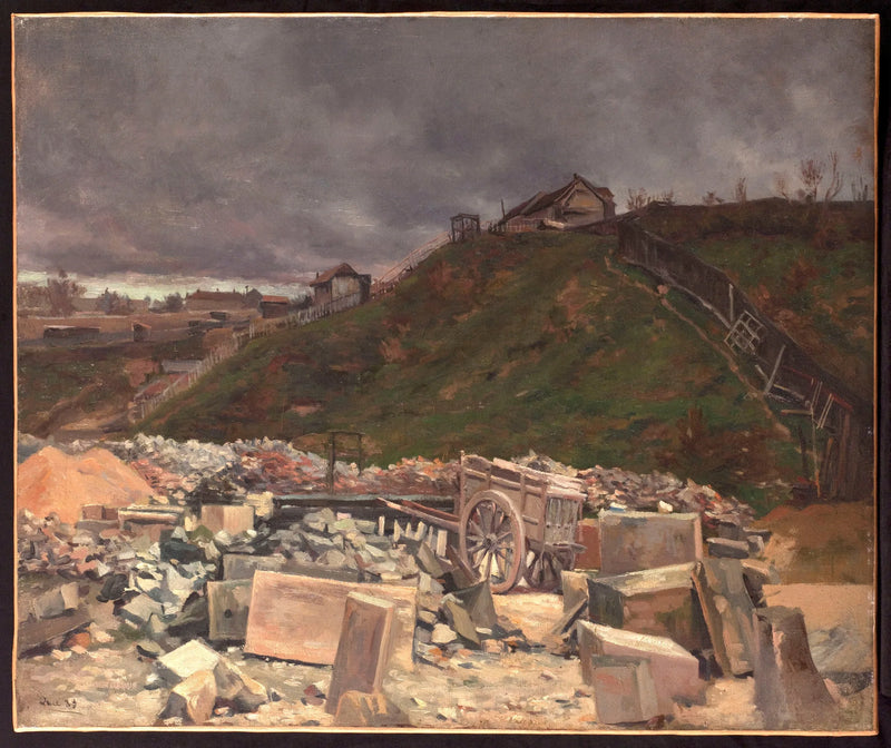 Deposito di ciottoli a Montmartre - Maximilien Luce