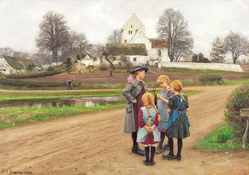 Da una strada a Hjembæk. - H. A. Brendekilde