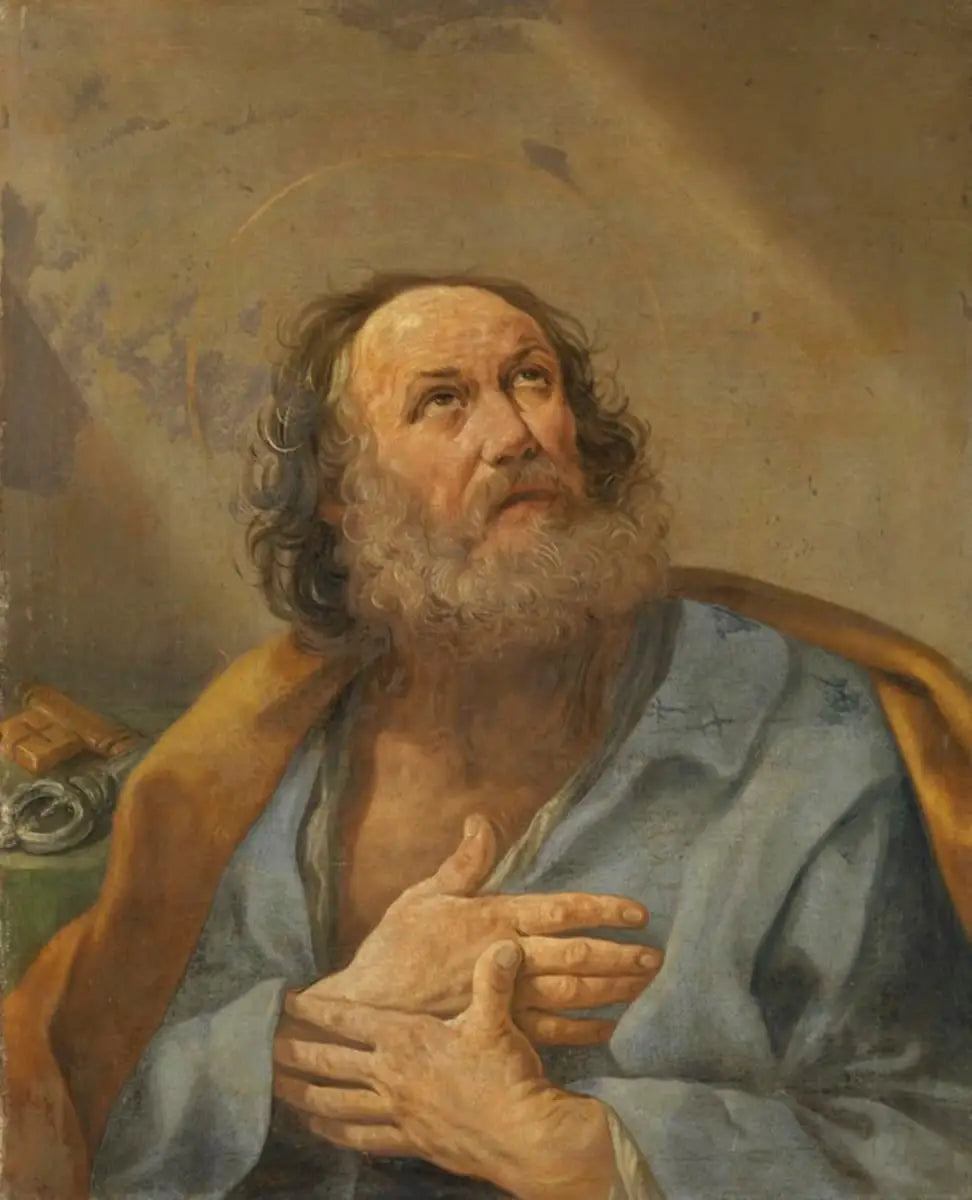 Der reuige Petrus - Guido Reni image 1 copie de tableau peinte à la main