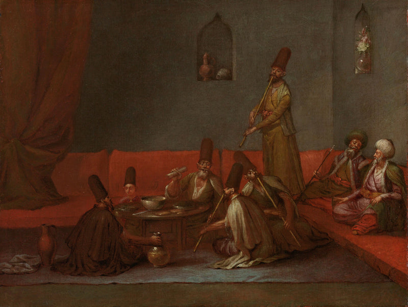 Derviches prenant un repas - Jean-Baptiste van Mour