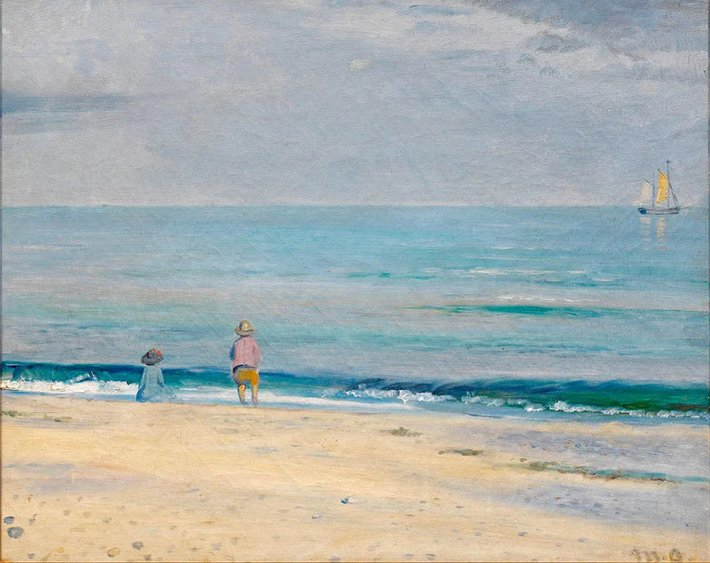 Bambini sulla spiaggia. - Michael Peter Ancher