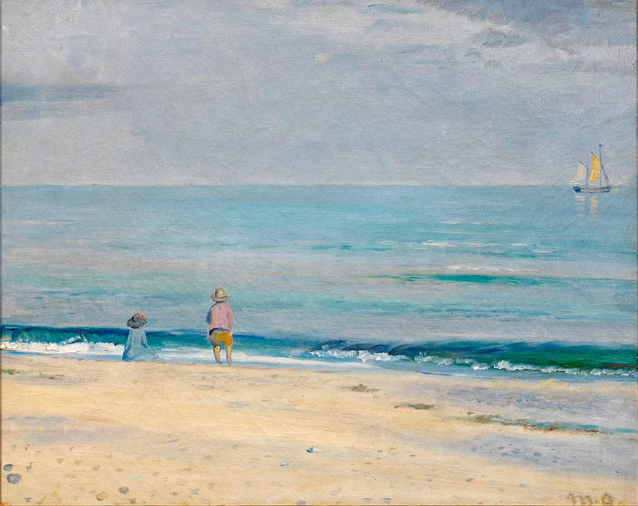 Bambini sulla spiaggia. - Michael Peter Ancher