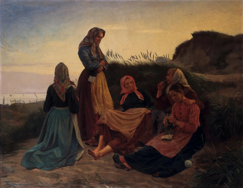 Le ragazze si riunirono a Sladrebakken una notte d'estate - Michael Peter Ancher