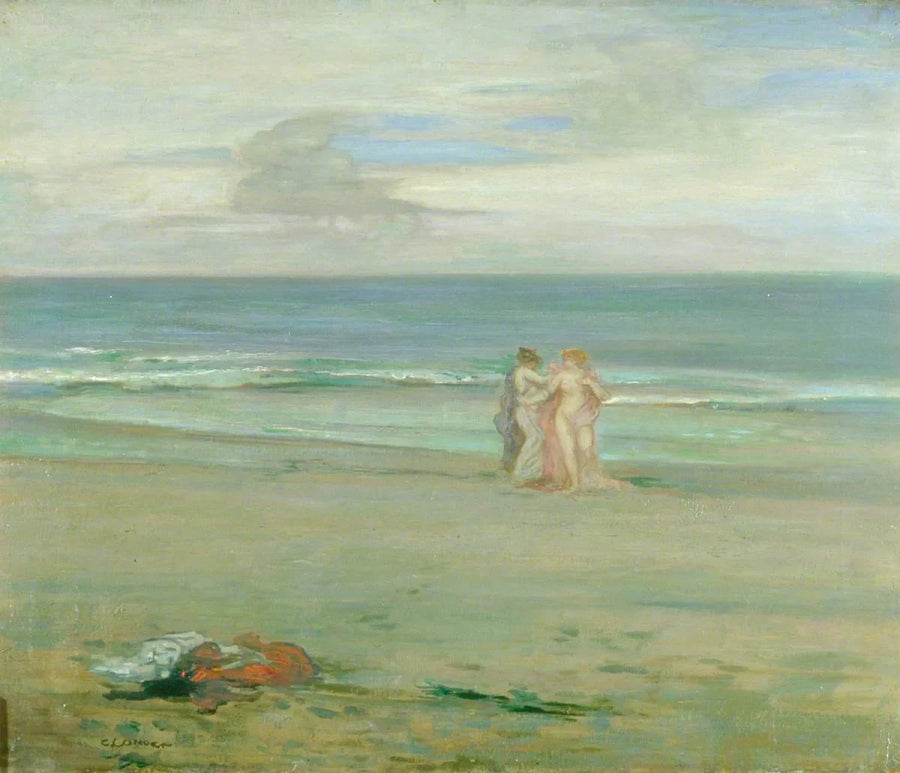 Silhouette su una spiaggia - Charles Conder