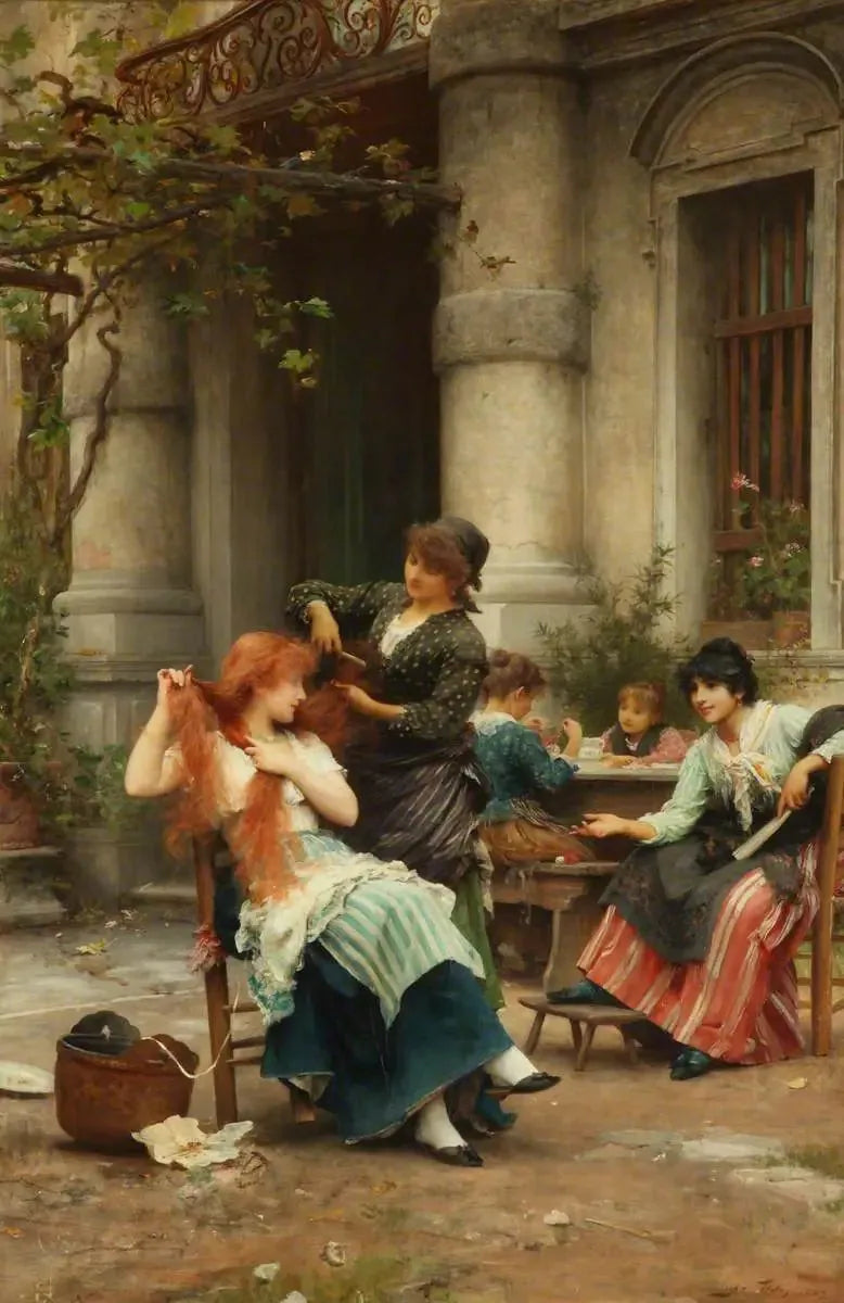 Toilette all'aperto - Luke Fildes