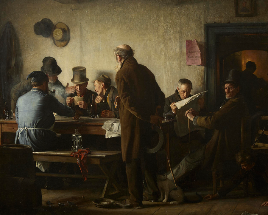 Vecchi in una taverna. - Carl Heinrich Bloch
