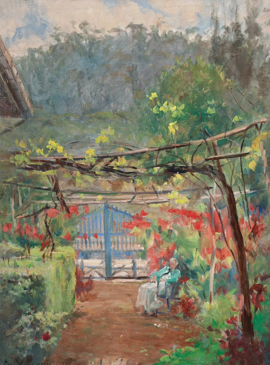 Descanso em meu jardin - Eliseu Visconti