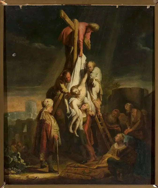 Discesa dalla Croce (Matteo 27:58–59; Marco 15:45–46; Luca 23:52–53; Giovanni 19:38) - Rembrandt