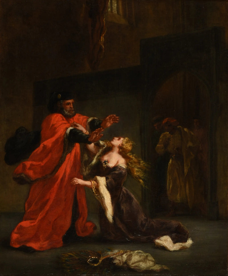 Desdemona maledetta da suo padre - Eugène Delacroix