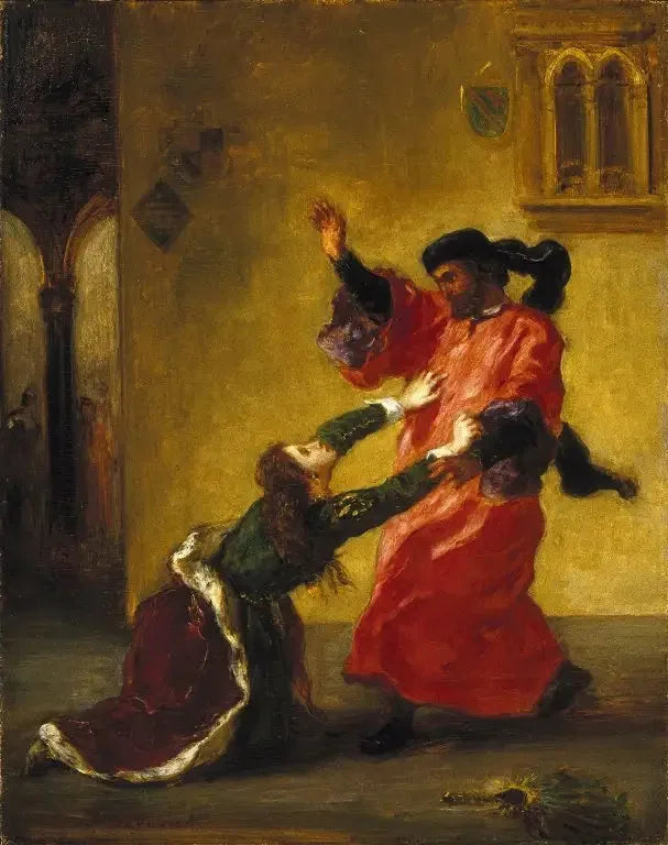 Desdemona maledetta da suo padre - Eugène Delacroix