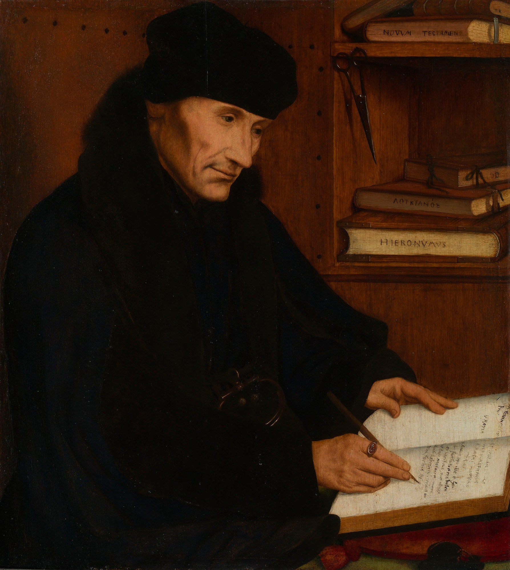 Desiderius Érasme (1466-1536) - Quentin Metsys image 1 reproduction de peinture à l’huile