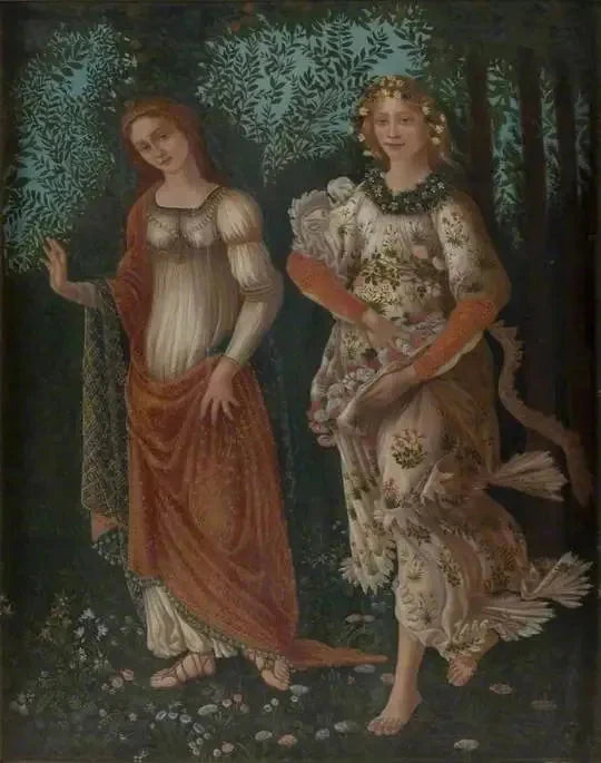 Dettaglio della « Primavera » di Botticelli - Sandro Botticelli