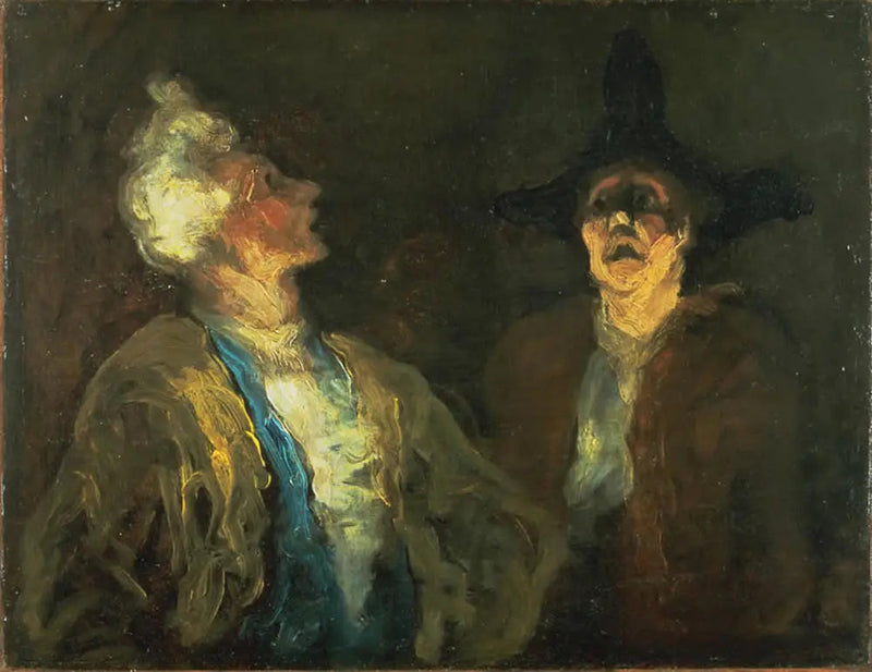 Due Attori (Scena comica) - Honoré Daumier