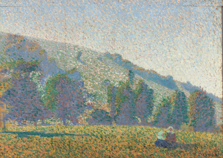 Due Bretonne in un prato - Émile Bernard