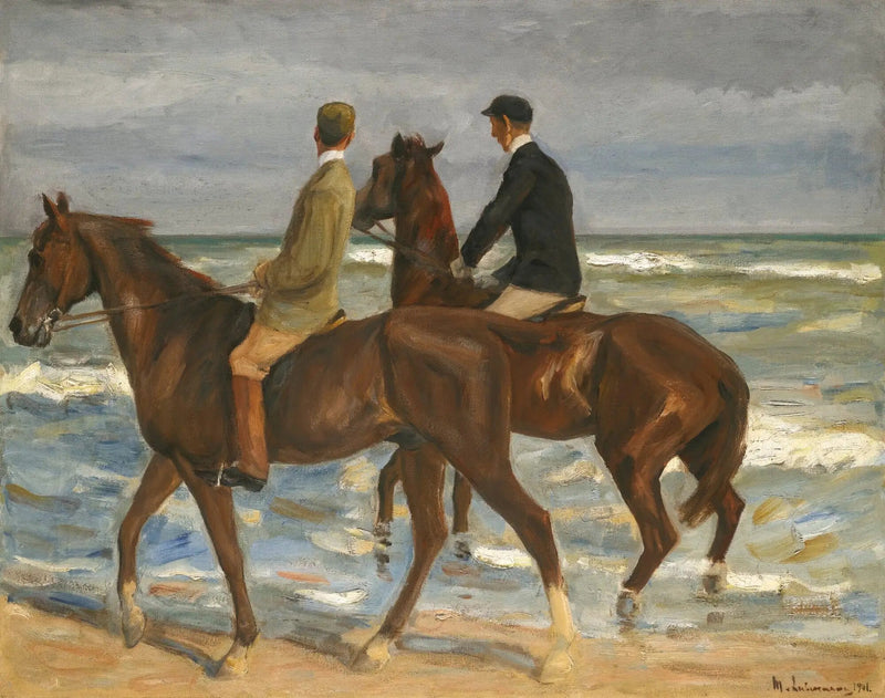 Due cavalieri sulla spiaggia - Max Liebermann