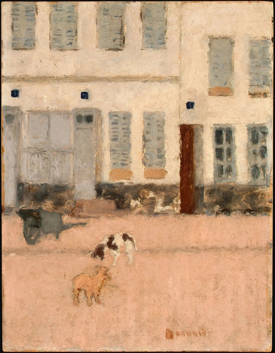 Due cani in una strada deserta - Pierre Bonnard