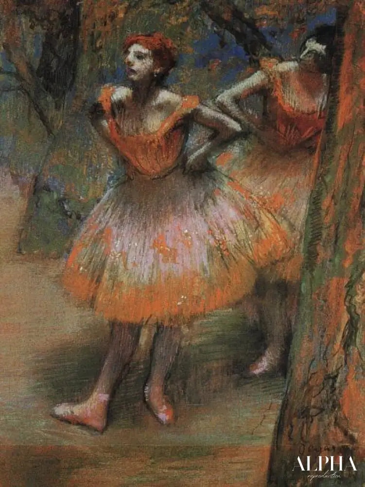 Deux danseurs - Edgar Degas - Reproductions de tableaux et peintures haut de gamme