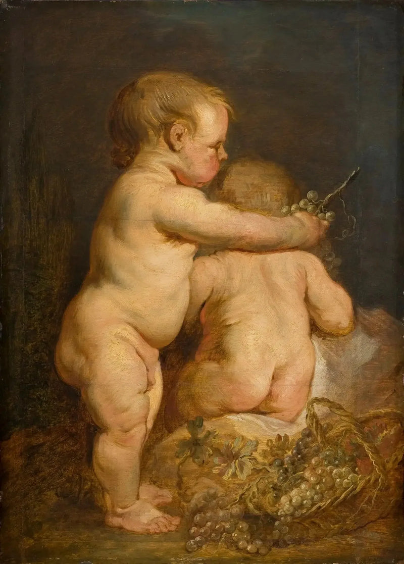 Due bambini nudi con uva - Antoine van Dyck