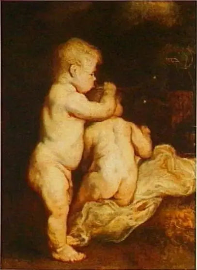 Due bambini che soffiano bolle, circa 1617 - Antoine van Dyck
