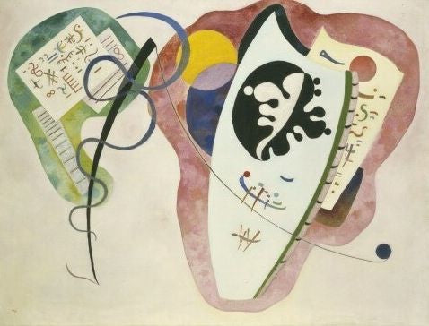 Deux environnements - Vassily Kandinsky image 1 reproduction réalisée par Alpha Reproduction