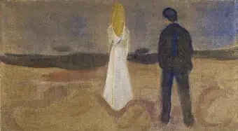Due Esseri Umani. I Solitari (Fregio Reinhardt) - Edvard Munch