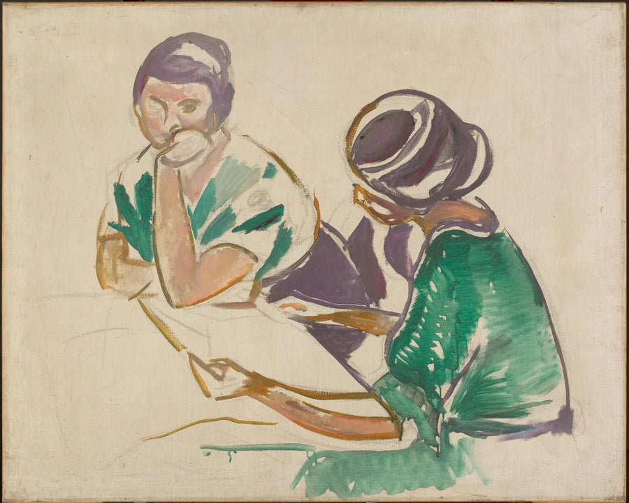 Due donne a tavola - Edvard Munch