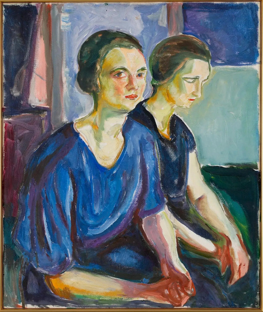 Due donne, sedute - Edvard Munch