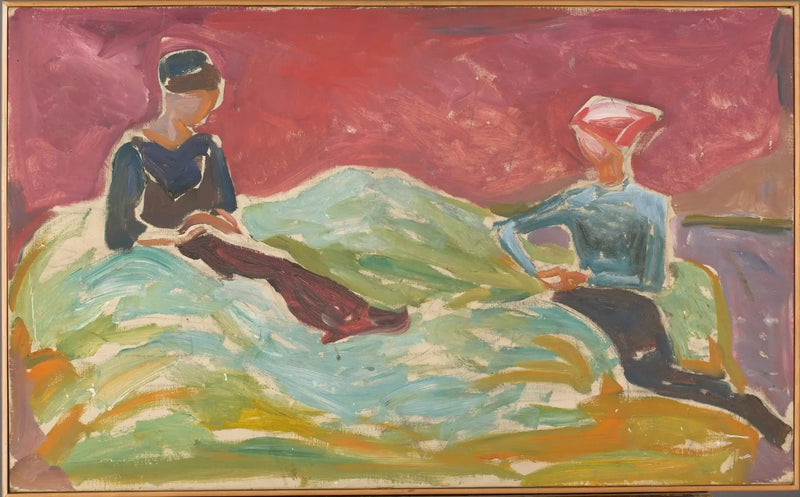 Due donne sedute - Edvard Munch