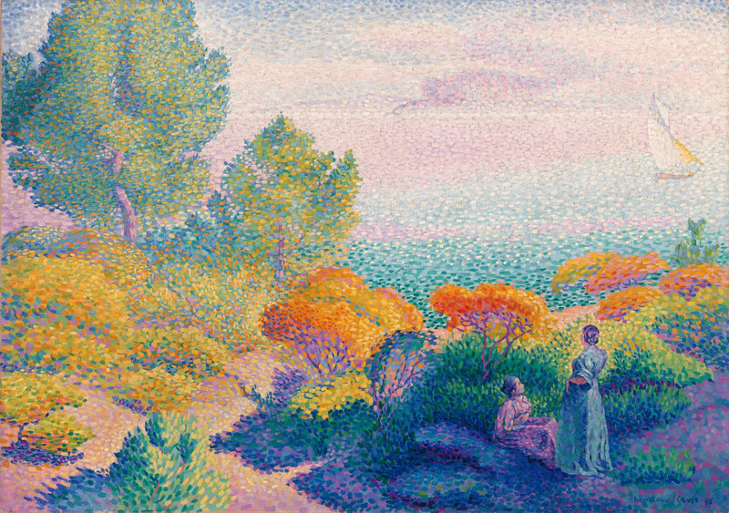Due donne sul mare, Mediterraneo - Henri-Edmond Cross