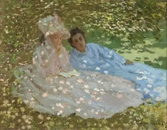 Due donne in un giardino - Claude Monet