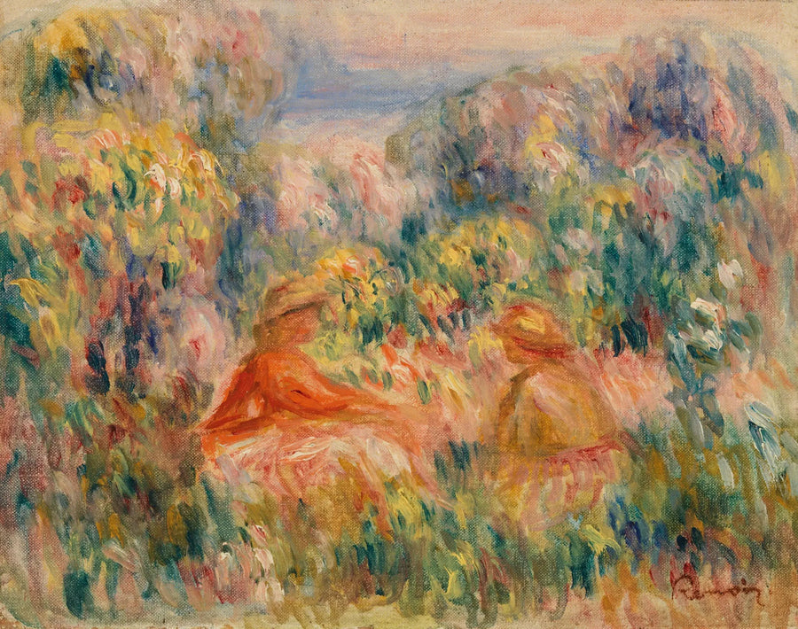 Due donne in un paesaggio - Pierre-Auguste Renoir