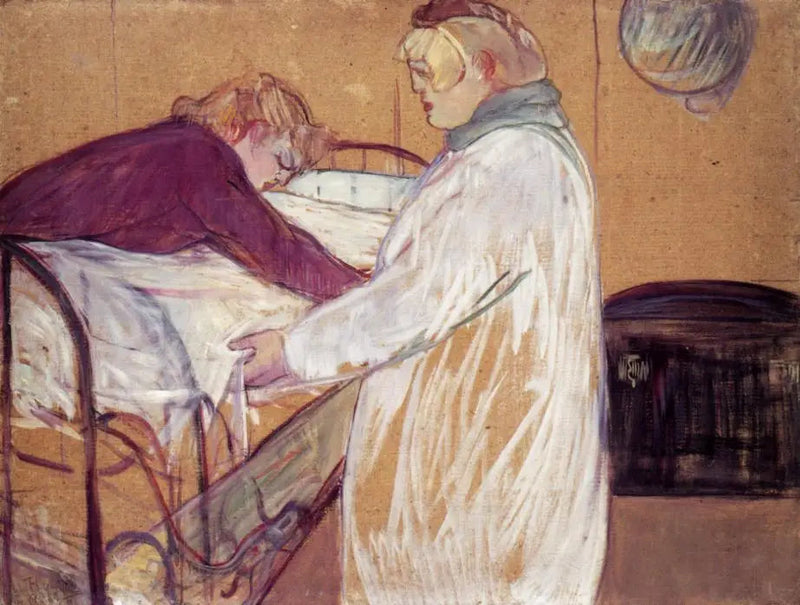 Due donne che rifanno il letto - Henri de Toulouse-Lautrec