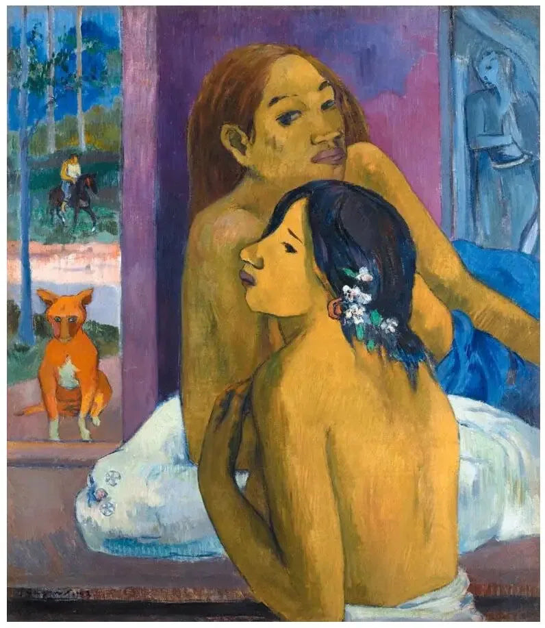 Due donne, o La Chioma fiorita - Paul Gauguin