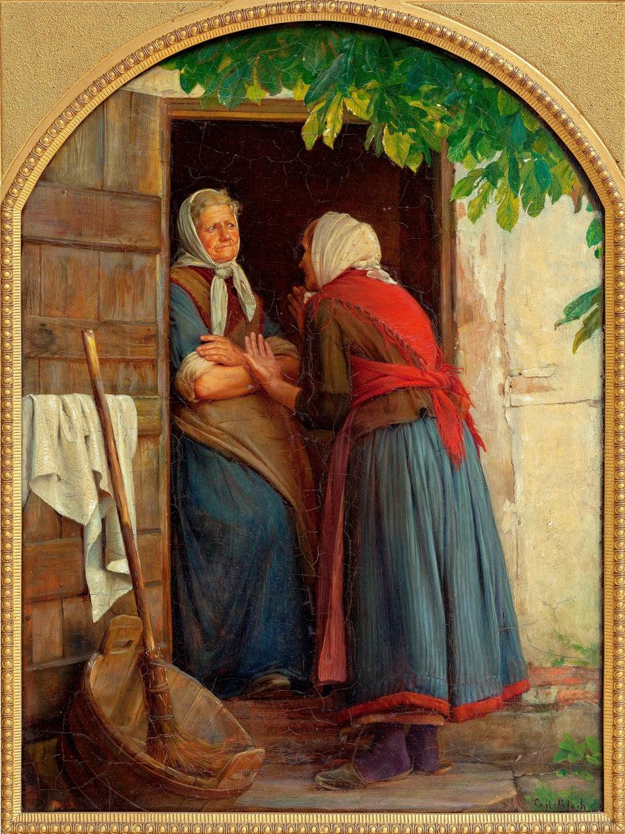 Due donne che parlano - Carl Heinrich Bloch