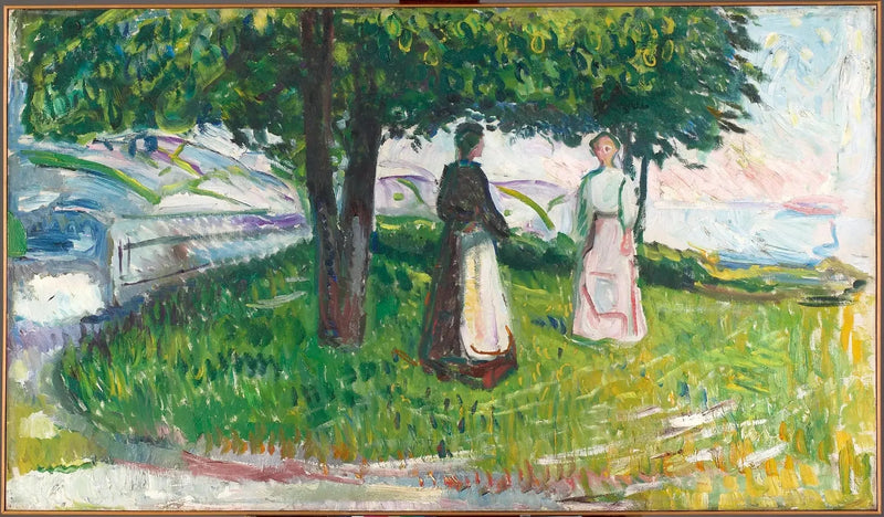 Due donne sotto un albero - Edvard Munch
