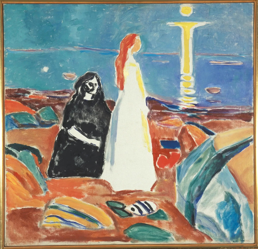 Due donne sulla riva - Edvard Munch