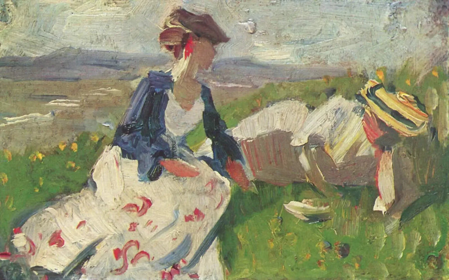 Due donne sulla collina - Franz Marc