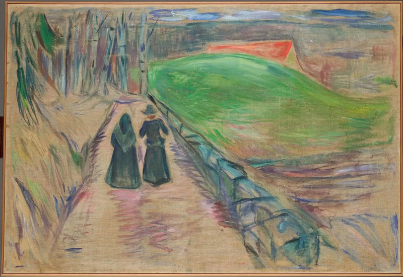 Due donne sulla strada - Edvard Munch