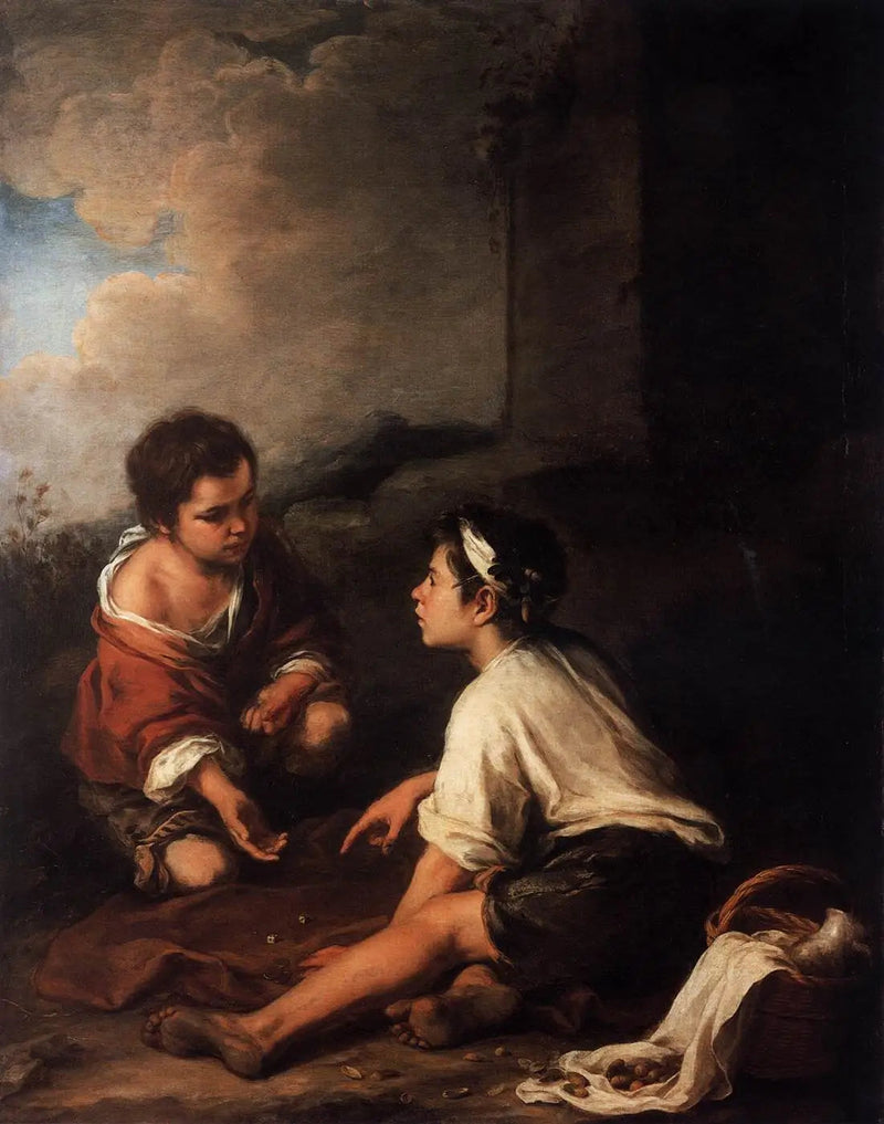 Due ragazzi che giocano a dadi - Bartolomé Esteban Murillo