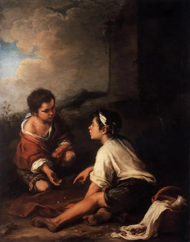 Due ragazzi che giocano a dadi - Bartolomé Esteban Murillo