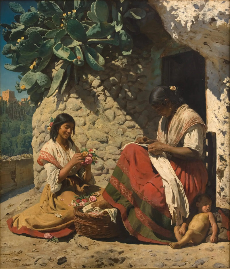Due gitane davanti alla loro capanna. Spagna - Peder Severin Krøyer