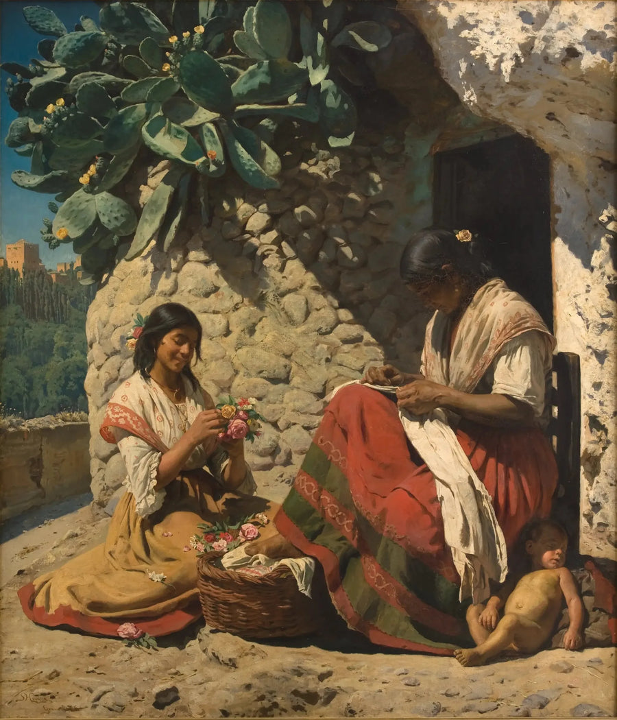 Due gitane davanti alla loro capanna. Spagna - Peder Severin Krøyer