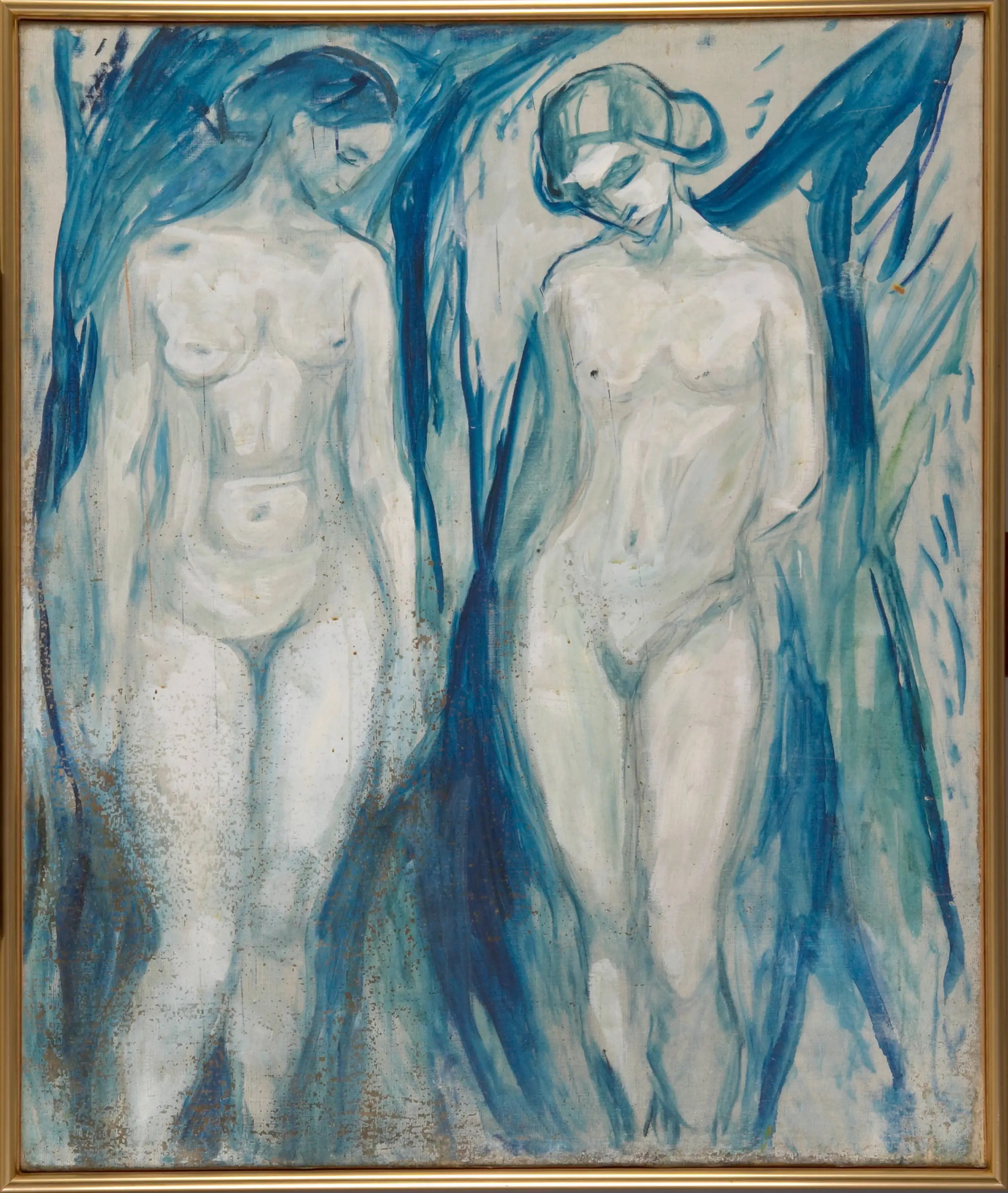 Reproduction du tableau « Deux Grâces - Edvard Munch » par Alpha Reproduction en peinture à l’huile